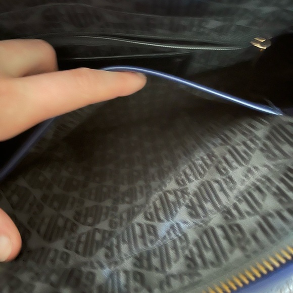 Kurt Geiger Navy Blue Quilted Tote Bag - Picture 7 of 9